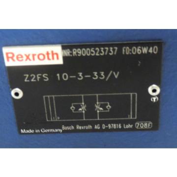 Origin REXROTH Z2FS 10-3-33/V HYDRAULIC VALVE  Z2FS10-3-33/V