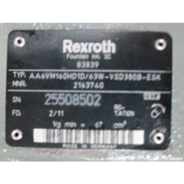 origin Rexroth Hydraulic pumps AA6VM160HD1D/63W-VSD330B-ESK