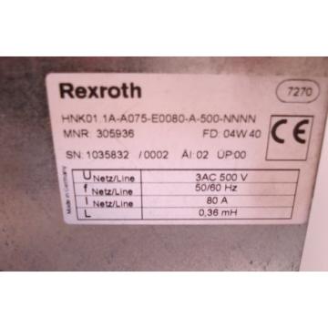 REXROTH INDRAMAT HNK011A-A075-E0080-A-500-NNNN MAIN FILTER HNK011AA075E0080A500