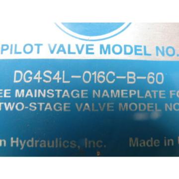 Vickers DG4S4L-016C-B-60 Hydraulic Directional Control Valve