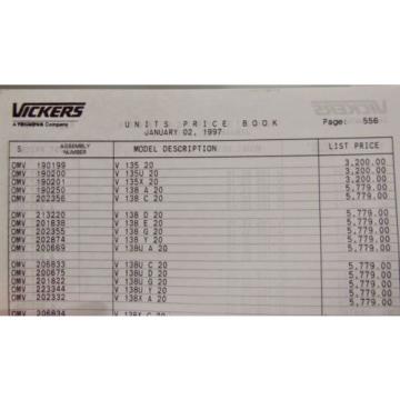 VICKERS HYDRAULIC  PUMP V-124-20 V124 V125