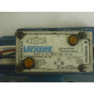 VICKERS HYDRAULIC DIRECTION CONTROL VALVE 110VAC COILS