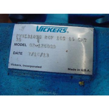 VICKERS PVH131QIC-RCF-16S-10-CM7 HYDRAULIC PUMP MODEL 02-126099