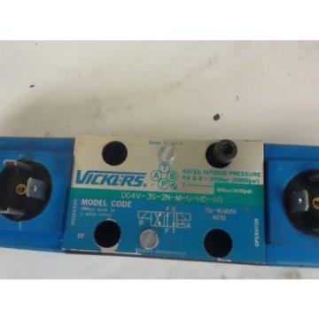 VICKERS DG4V-3S-2N-M-U-H5-60 DIRECTIONAL CONTROL VALVE, 100 BAR @ 1450 PSI