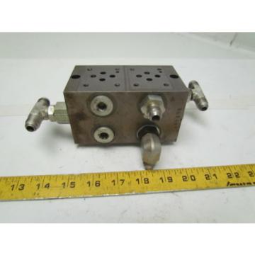 Vickers DGMS-3-2E-10-S 2 station hydraulic subplate port size SAE 3/4-16 UNF-2B