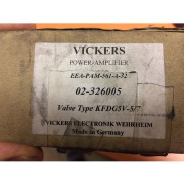 NIB VICKERS HYDRAULIC EEA-PAM-561-A-32 POWER AMPLIFIER 02-326005 KFDG5V-5/7