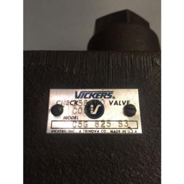 Origin VICKERS C5G825S3 HYDRAULIC CHECK VALVE C5G-825-S3 FREE SHIPPING