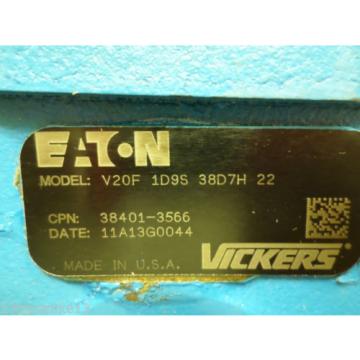 Origin EATON VICKERS V20F-1D9S 38D7H 22 POWER STEERING / HYDRAULIC PUMP