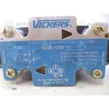 VICKERS DG4V-3-2A-M-FTWL-B6-60 HYDRAULIC VALVE Origin NO BOX