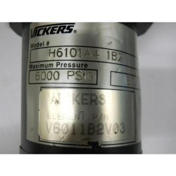 VICKERS H6101A4 1B2 HYDRAULIC FILTER HOUSING ASSEMBLY 6000 PSI Origin NO BOX