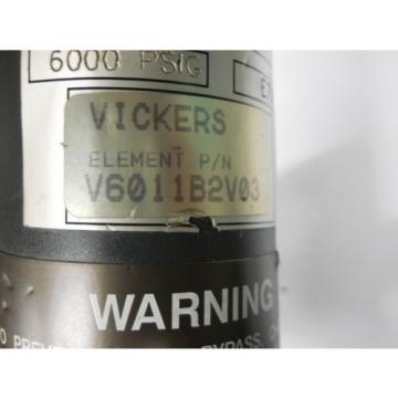 VICKERS H6101A4 1B2 HYDRAULIC FILTER HOUSING ASSEMBLY 6000 PSI Origin NO BOX