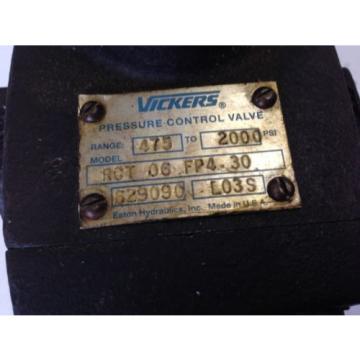 Origin OLD VICKERS RCT-06-FP4-30 HYDRAULIC PRESSURE CONTROL VALVE 629090, L03S DL