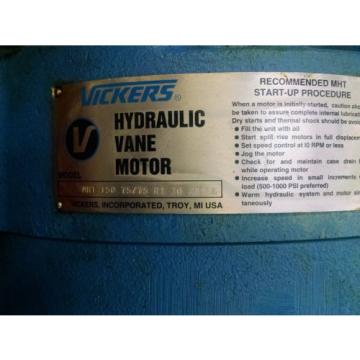 Vickers MHT hydraulic motor for Van Dorn Injection Molding Machine