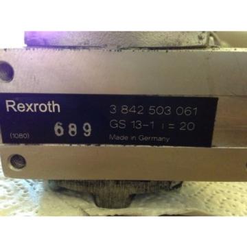 Rexroth MNR 3 842 503 582 Motor amp; Rexroth Winkelgetriebe GS 13 -1  i=20