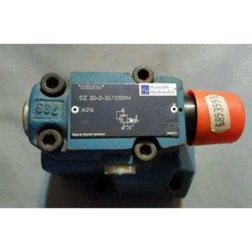 REXROTH HYDRAULIC CONTROL VALVE DZ 20-2-52/200XM