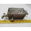 Vickers DGMS-3-2E-10-S 2 station hydraulic subplate port size SAE 3/4-16 UNF-2B