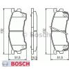 Bremsbelagsatz Bremsbeläge Bremsklötze BOSCH BP544 E390R-010/715 0986460975