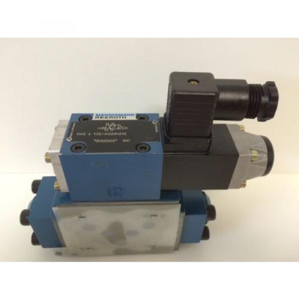 Origin REXROTH HYDRAULIC VALVE 4WE-6-Y53/AG24NZ45 WITH Z4WEH-10-E63-41/6AG24NETZ45 #1 image