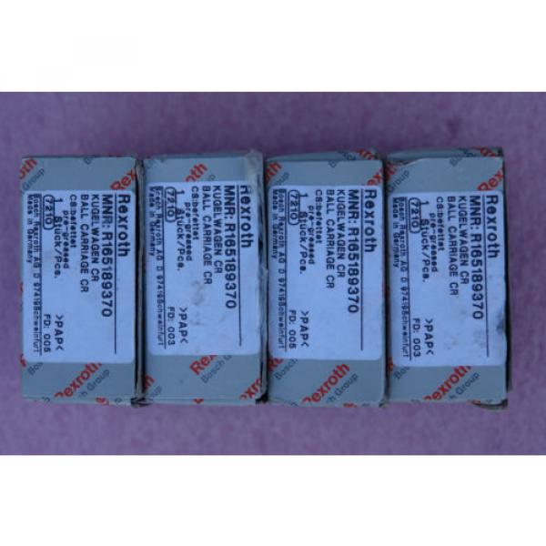 REXROTH LINEAR BEARING MNR R165189370LOT OF 4 Origin #1 image