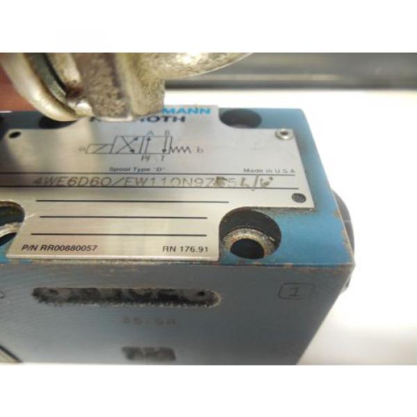 REXROTH SOLENOID VALVE 4WE6D60/EW110N9Z45 L/V RR00880057 #3 image