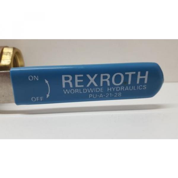 Origin OLD STOCK REXROTH BALL VALVE 600 WOG PU-A-21-28 #2 image