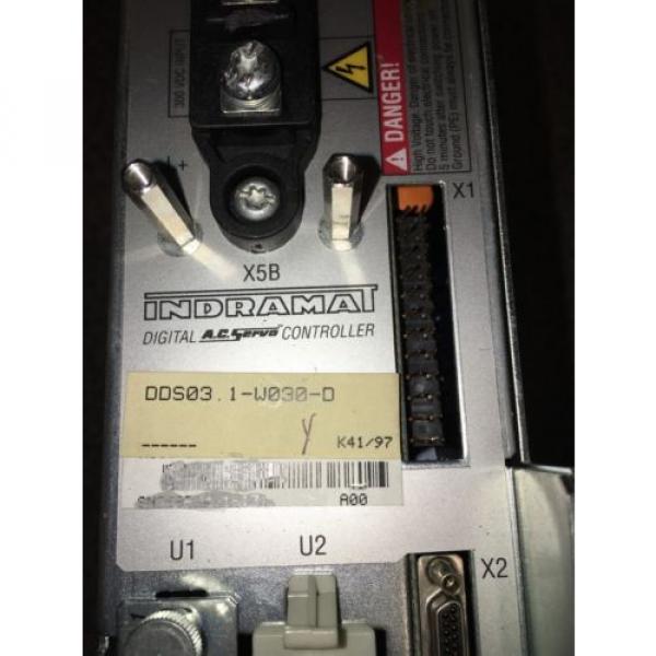 REXROTH INDRAMAT DDS031-W030 AC SERVO CONTROLLER #1 image