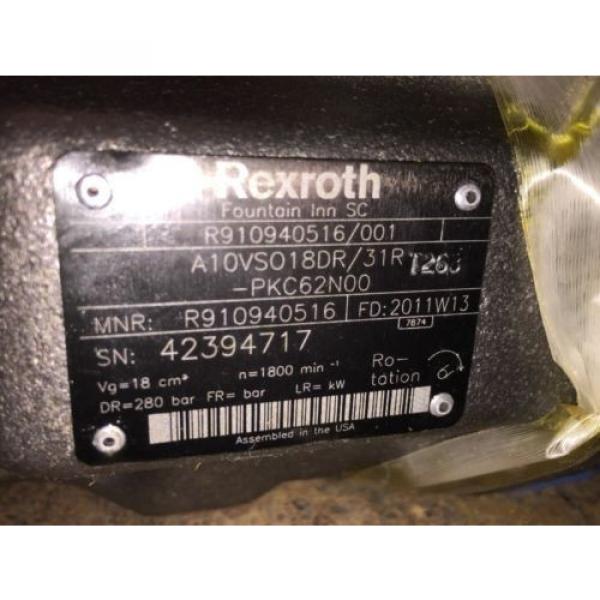 Rexroth Hydraulic pumps AA10VS018DR 31RPK C62N00 R910940516 #2 image