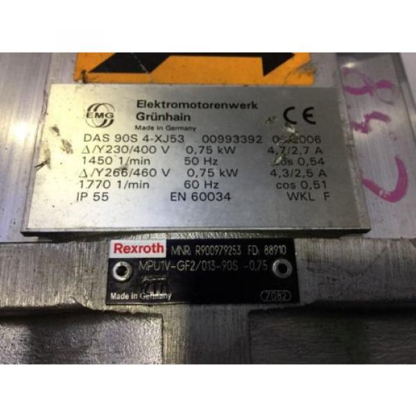 EMG ELEKTROMOTOR + REXROTH INNENZAHNRAD pumpsE /// DAS 90S 4-XJ53 + PGF2-22/013LN #5 image