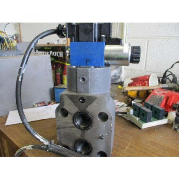 TOKYO KEIKI PRESSURE RELIEF VALVE WITH REXROTH SLENOID VALVE TCG30-10-BV-12 #4 image