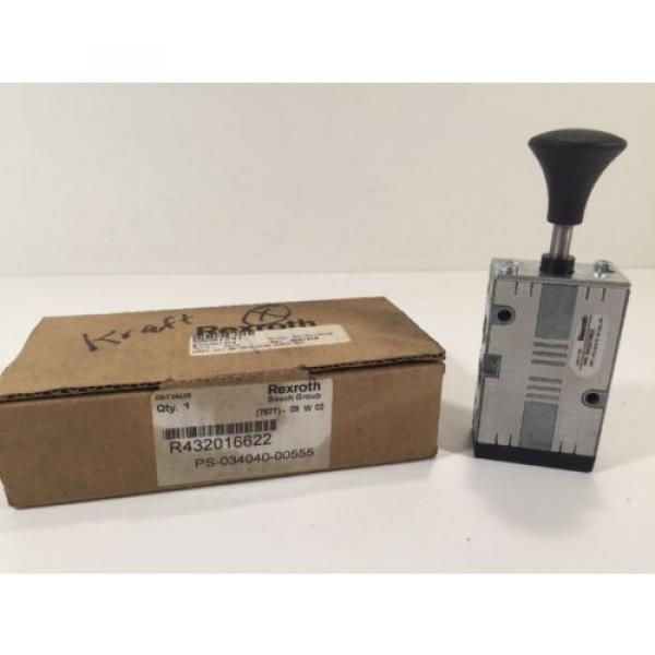 Rexroth R432016622 Manual Air Control Valve 4-Way 5 Ports 2 Position #1 image