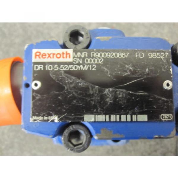 Origin REXROTH PRESSURE REDUCING VALVE # DR10-5-52/50YM/12 # R900920867 #4 image