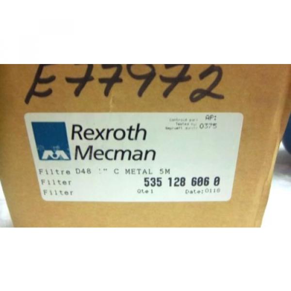 REXROTH USA Canada MECMAN FILTER 5351 286 060 D48 1&#034; METAL 5M 535 128 606 0 NEW 5351286060 #2 image