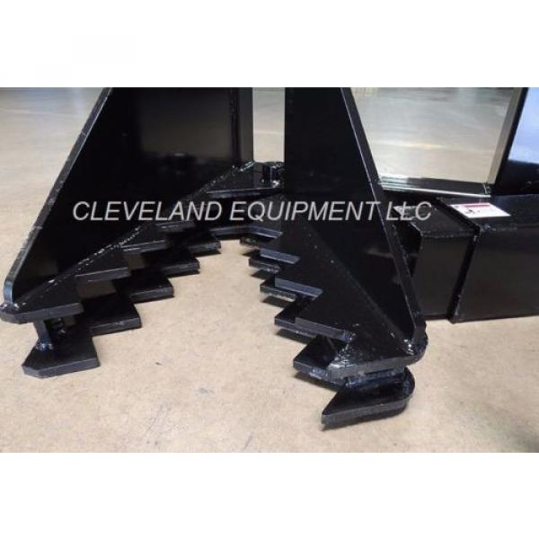 NEW HD TREE &amp; POST PULLER ATTACHMENT Skid Steer Loader Ripper Volvo JCB Komatsu #2 image