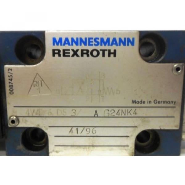 REXROTH MANNESMANN HYDRAULIC VALVE 4WE6D53/AG24NK4 #2 image