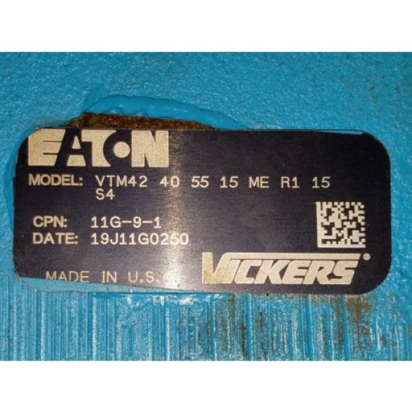 Eaton Vickers Hyd Pump VTM42 40 55 15 ME R1 15 #2 image