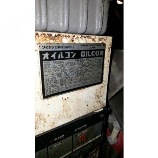 DAIKIN OILCON HYDRAULIC OIL COOLER  MODEL#: AKS105K 200 VOLT 3 PHASE #3 image