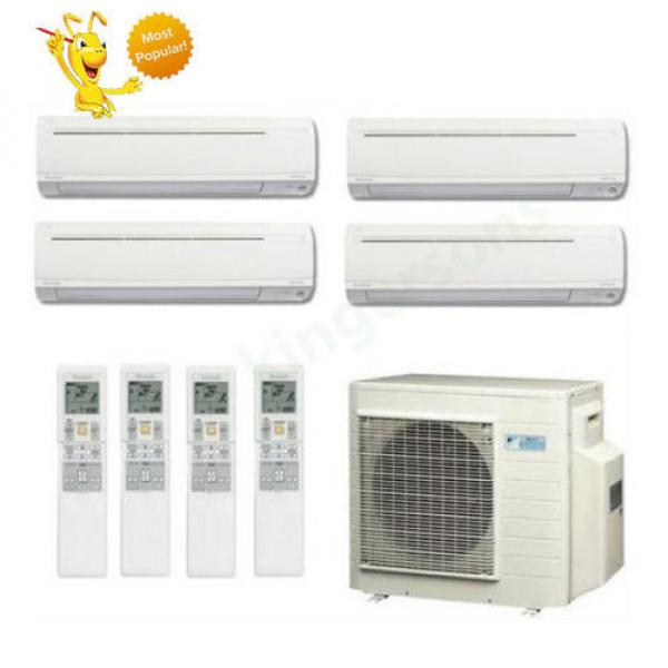 9k + 9k + 9k + 9k Btu Daikin Quad Zone Ductless Wall Mount Heat Pump AC #1 image