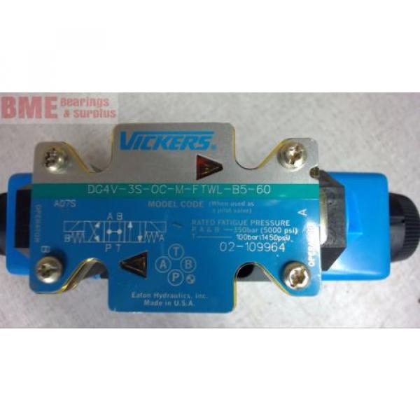 VICKERS DG4V-3S-OC-M-FTWL-B5-60, HYDRAULIC SOLENOID VALVE 120 VOLT COIL #2 image