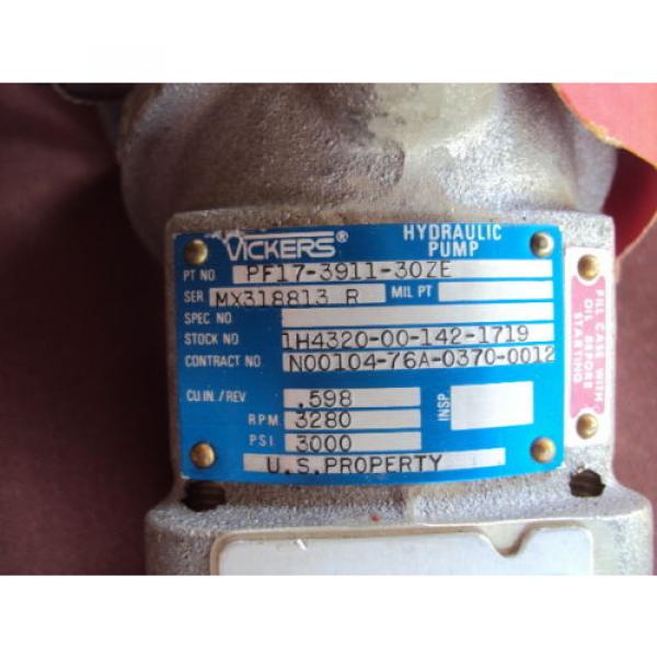 Origin Vickers Hydraulic Pump VPF17-3911-30ZE Aircraft FREE SHIPPING #2 image