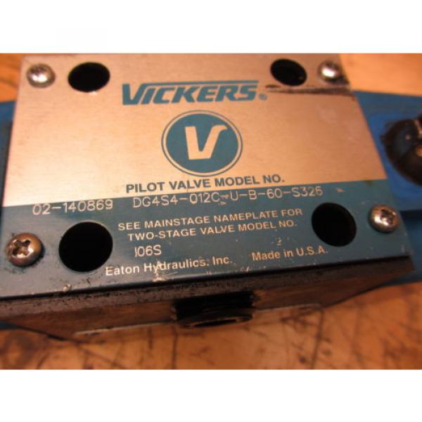 Vickers DG4S4-012C-U-B-60-S326 Hydraulic Pilot Valve 879141 Coil 02-140869 #2 image