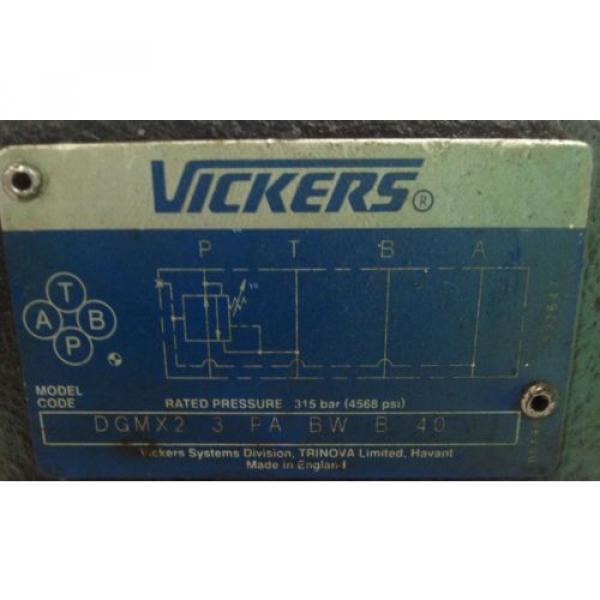 VICKERS HYDRAULIC VALVE DGMX2 3 PA BW B 40 #2 image