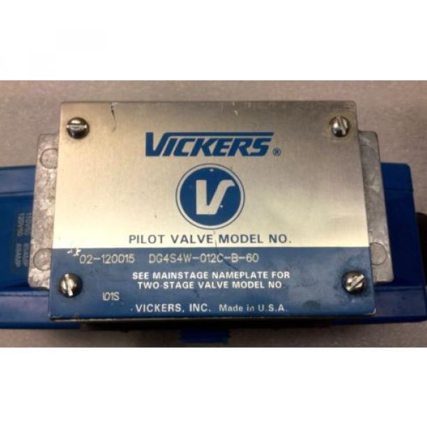 VICKERS DG4S4W-012C-B-60 HYDRAULIC DIRECTIONAL PILOT VALVE 02-120015 Origin NO BOX #2 image
