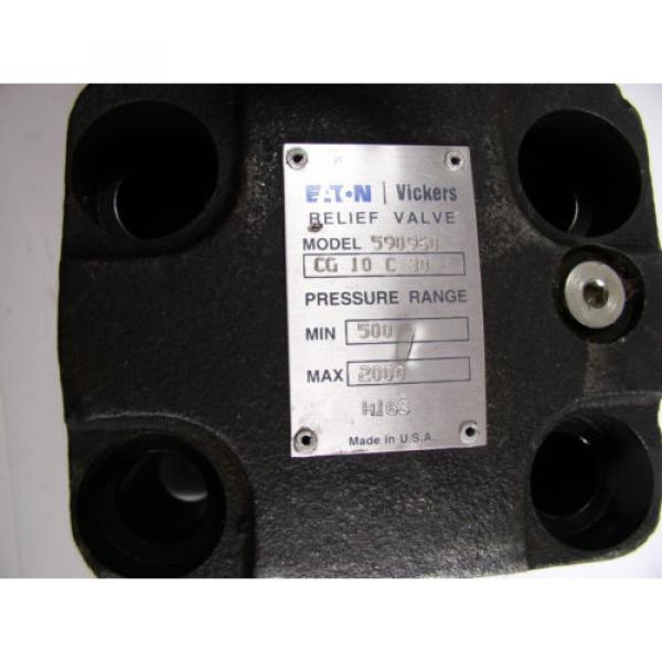 Eaton Vickers 590960 Hydraulic Relief Valve CG-10 C-30 120 GPM #4 image