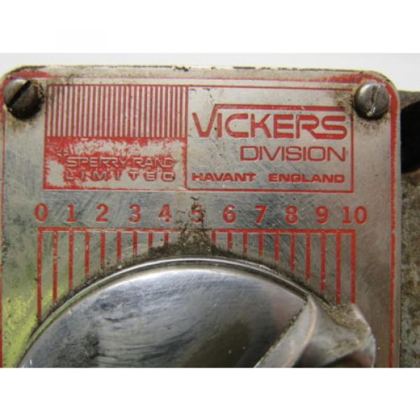 Vickers FG 02 750 11 UG Hydraulic Flow Control Valve #8 image