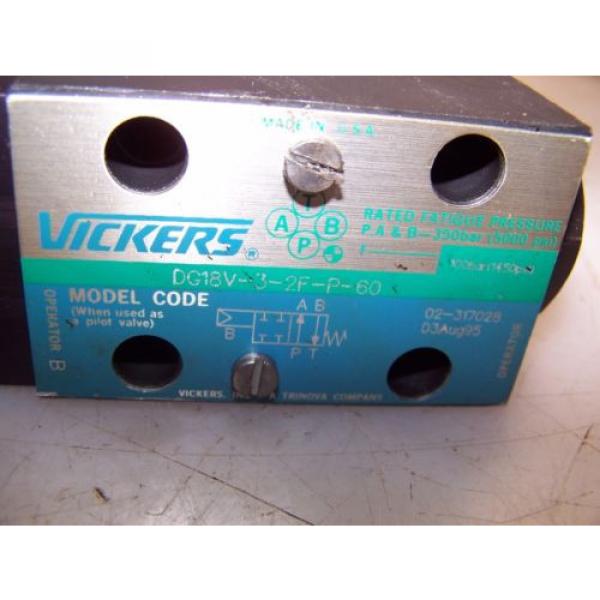 Origin VICKERS HYDRAULIC PRESSURE REDUCING VALVE DG18V-3-2F-P-60 #2 image