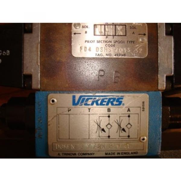 VICKERS HYDRAULIC PUMP CONTROL VALVE FD4 ASHS CO6M 63 AE39 #5 image