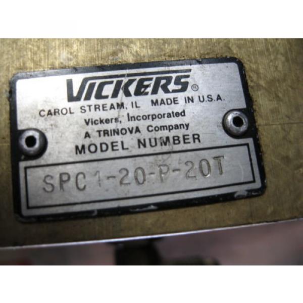 Vickers Reversible Hydraulic Check Valve 02-113151 SPC1-20-P-20T #2 image