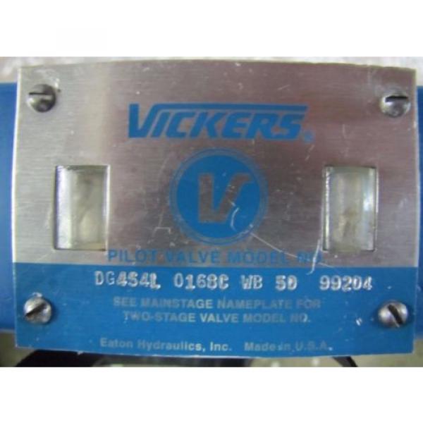 VICKERS DG4S4L 0168C WB 50 TWO STAGE HYDRAULIC DIRECTIONAL CONTROL VALVE #2 image