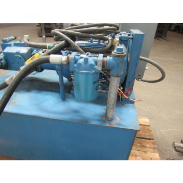 VICKERS PVQ63-C2R-FS1S-20-C21-11 20HP Hydraulic Power Unit 100 Gallon Tank #12 image