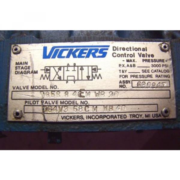 Origin VICKERS DG4V VICKERS DG5S HYDRAULIC DIRECTIONAL CONTROL VALVE 120VAC COIL #3 image